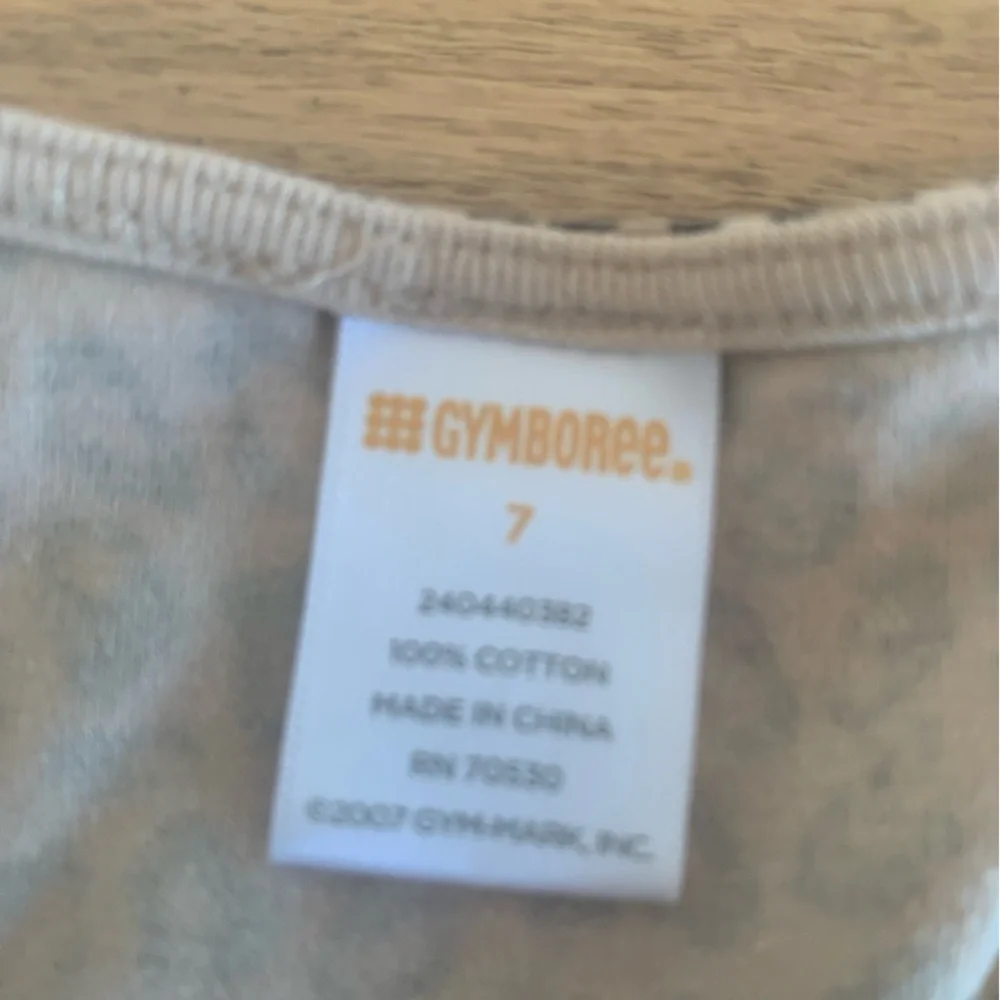Gymboree‎ Animal Print Short Puff Faux Wrap Tan Black Girls 7 Preloved